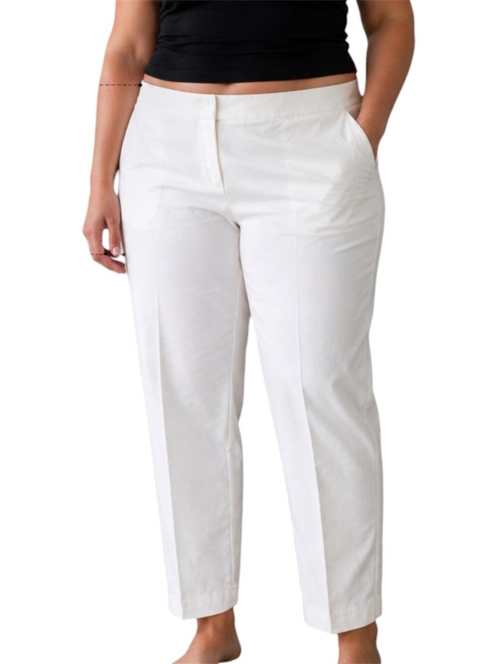 Size 16 NWOT Nic + Zoe White Workwear Trousers
